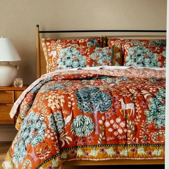 Anthropologie Printed Averill King Quilt - Picture 1 of 2
